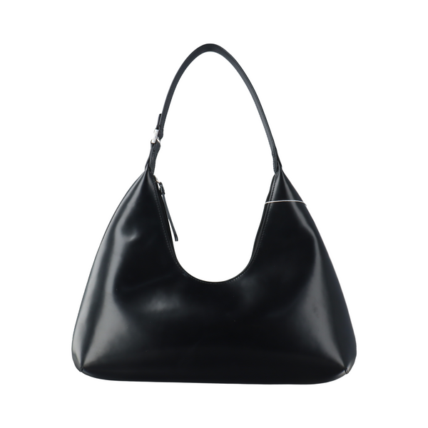 Leather Shoulder Bag Black