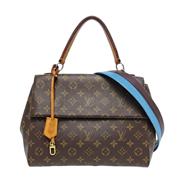 CLUNY MM Monogram Coated Canvas Brown