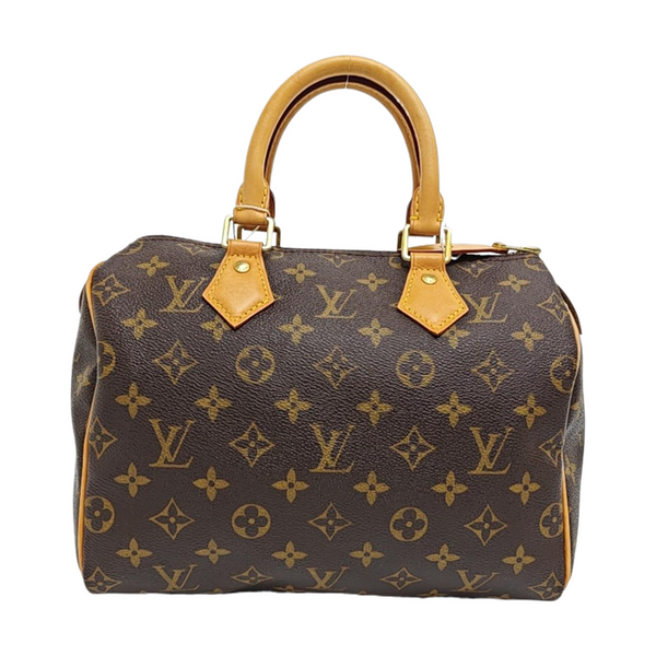 SPEEDY 25 Monogram Coated Canvas Brown