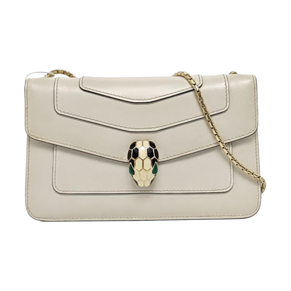 SERPENTI FOREVER Small Calfskin White