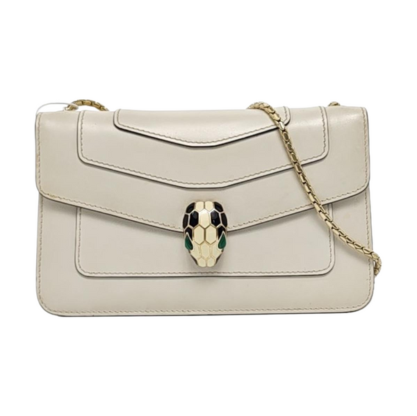 SERPENTI FOREVER Small Calfskin White