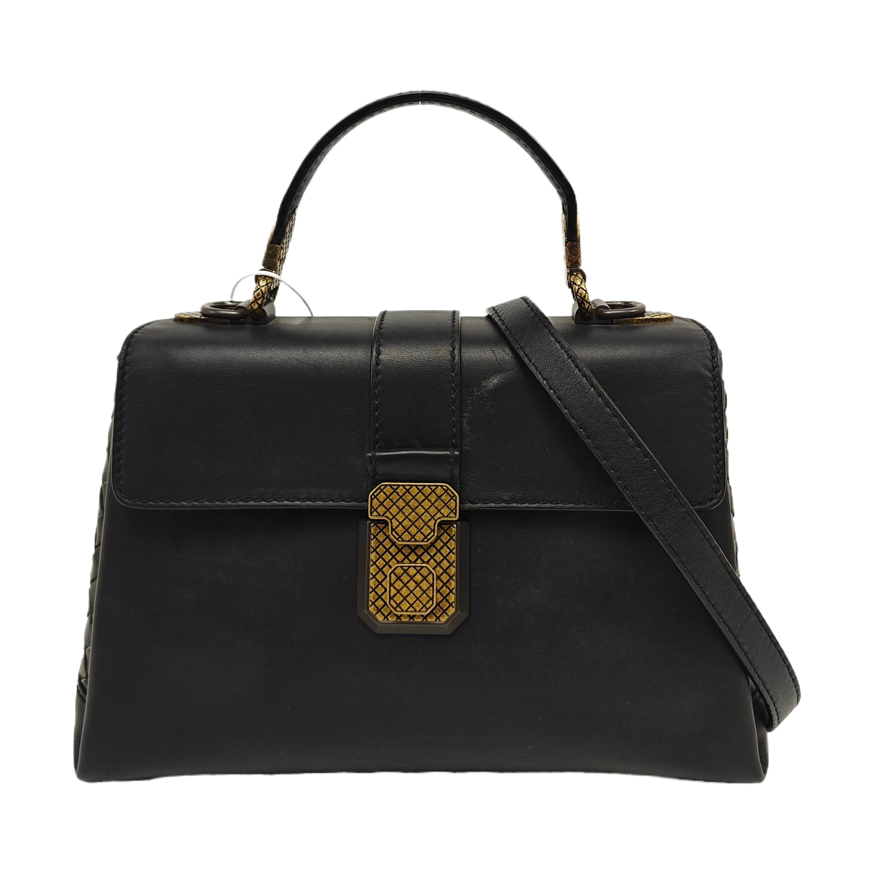 Piazza Small Calfskin Black