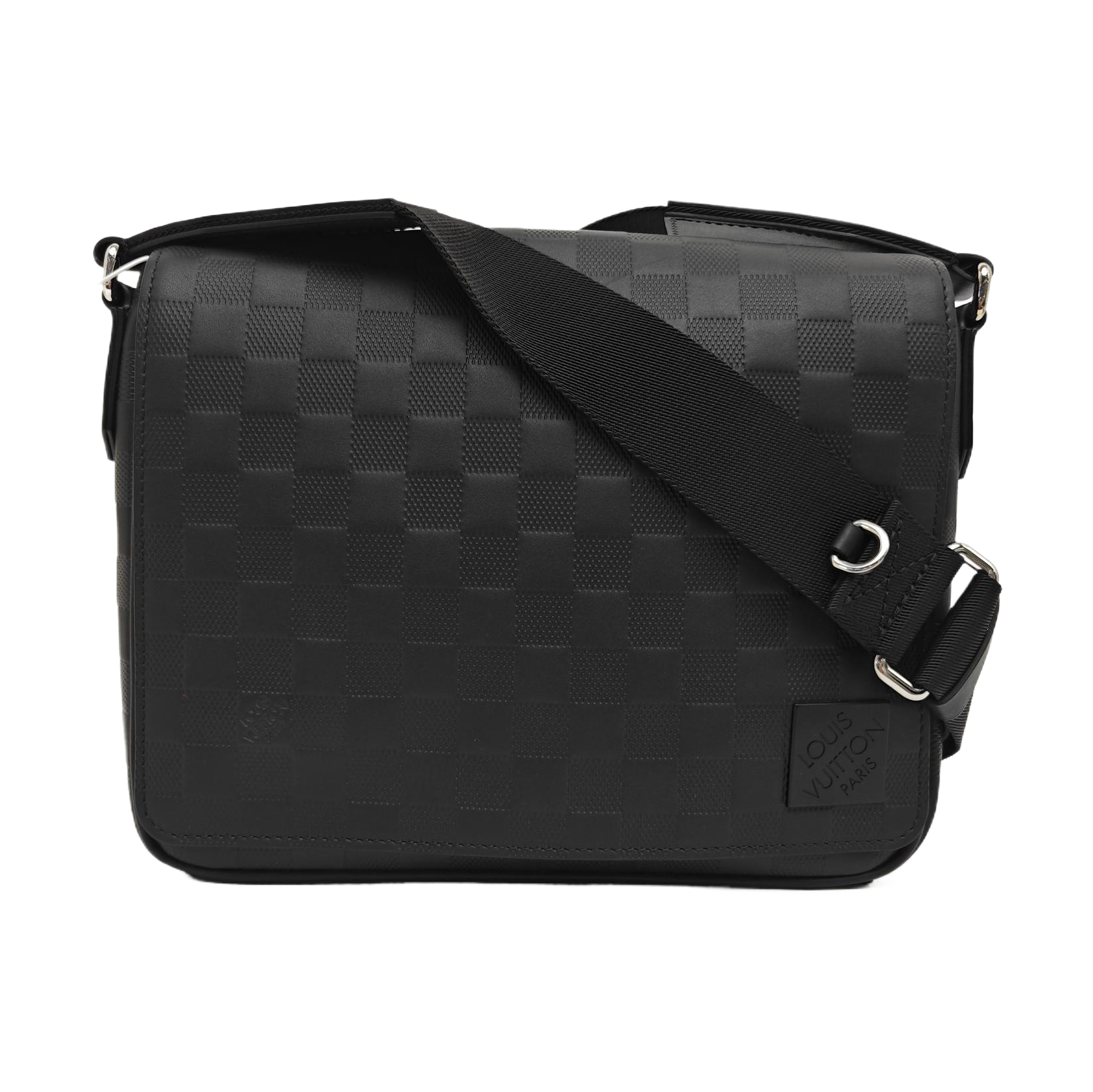 DISTRICT PM Damier Graphite Calfskin Black
