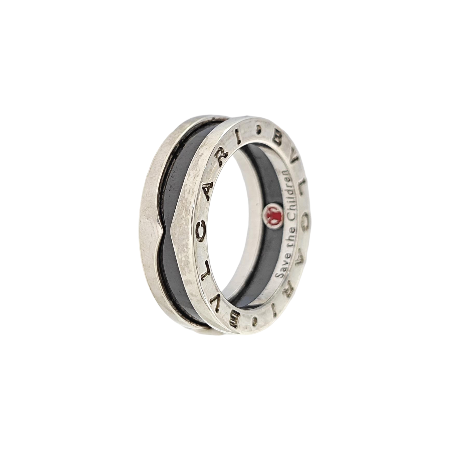 B.ZERO1 925 Sterling Silver Ring EU 53
