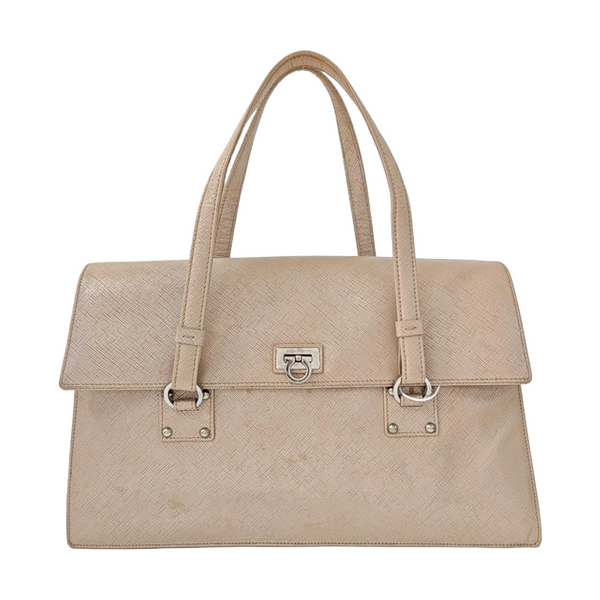 Calfskin Top Handle Bag Pink