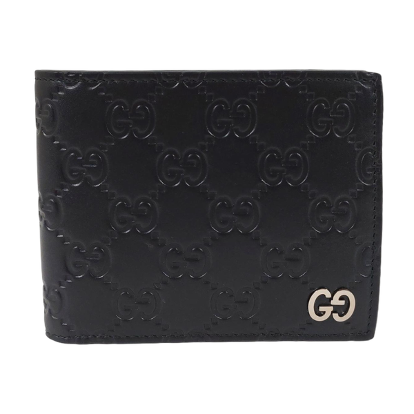 Signature Monogram Calfskin Black Wallet