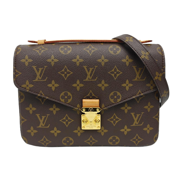 MÉTIS MM Monogram Coated Canvas Brown