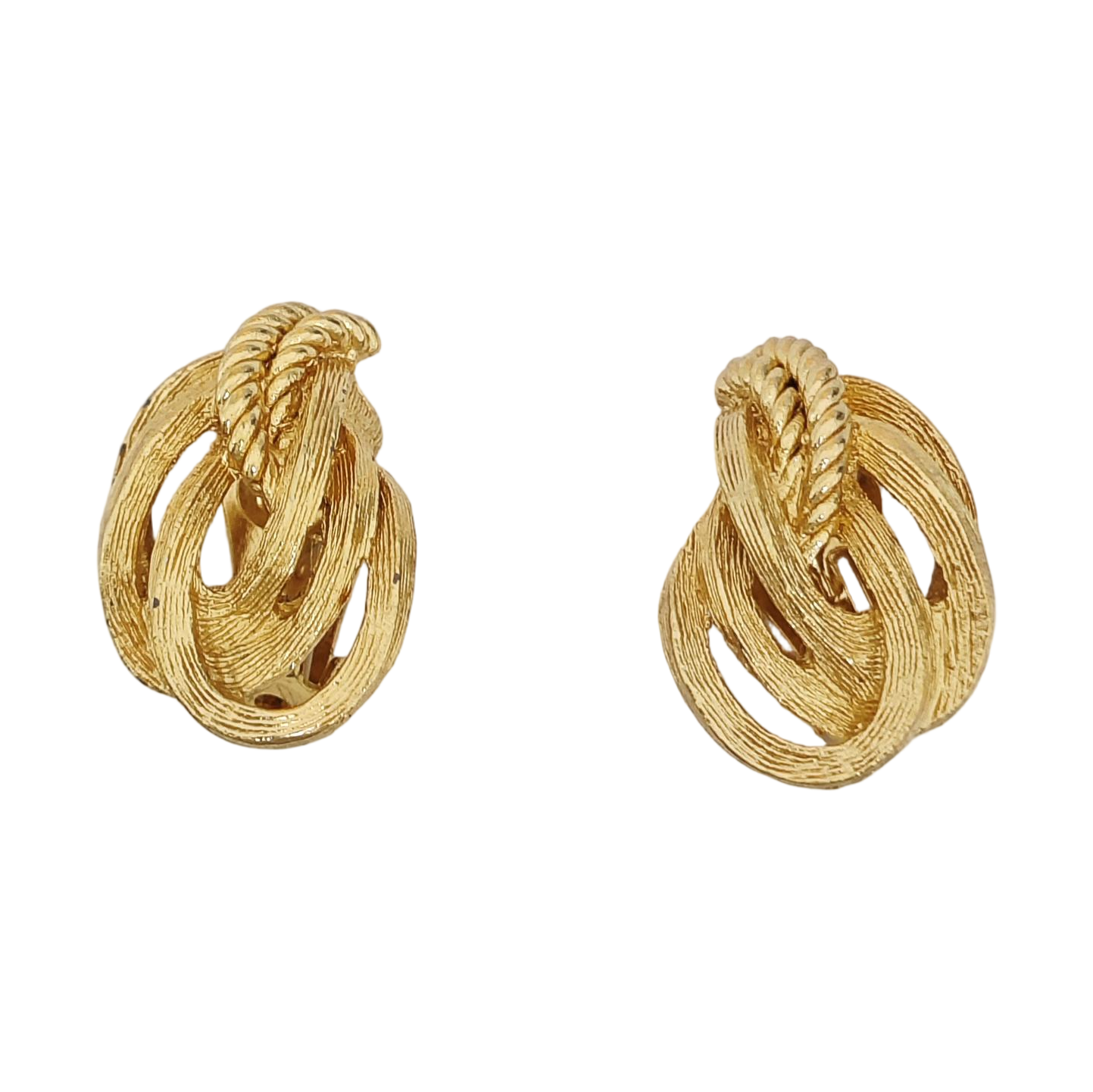 Metal Gold Clip On Earrings