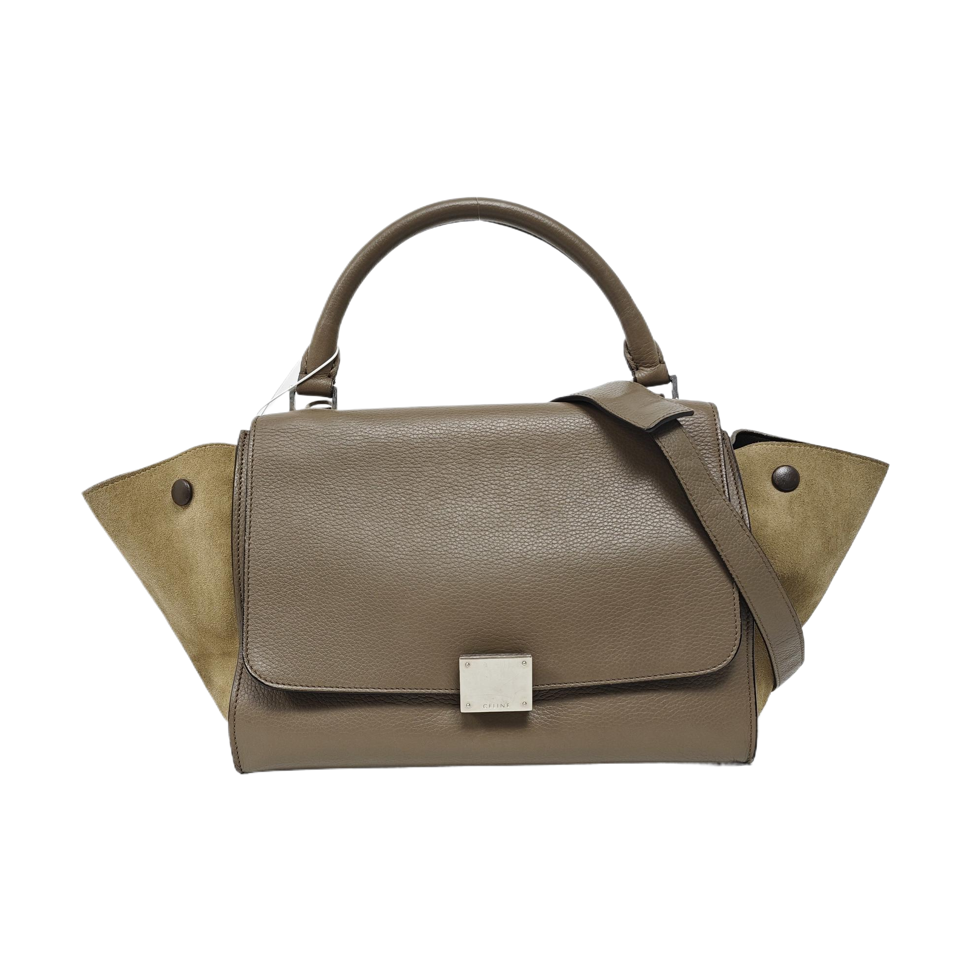 TRAPEZE Small Calfskin Gray
