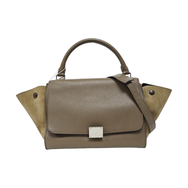 TRAPEZE Small Calfskin Gray