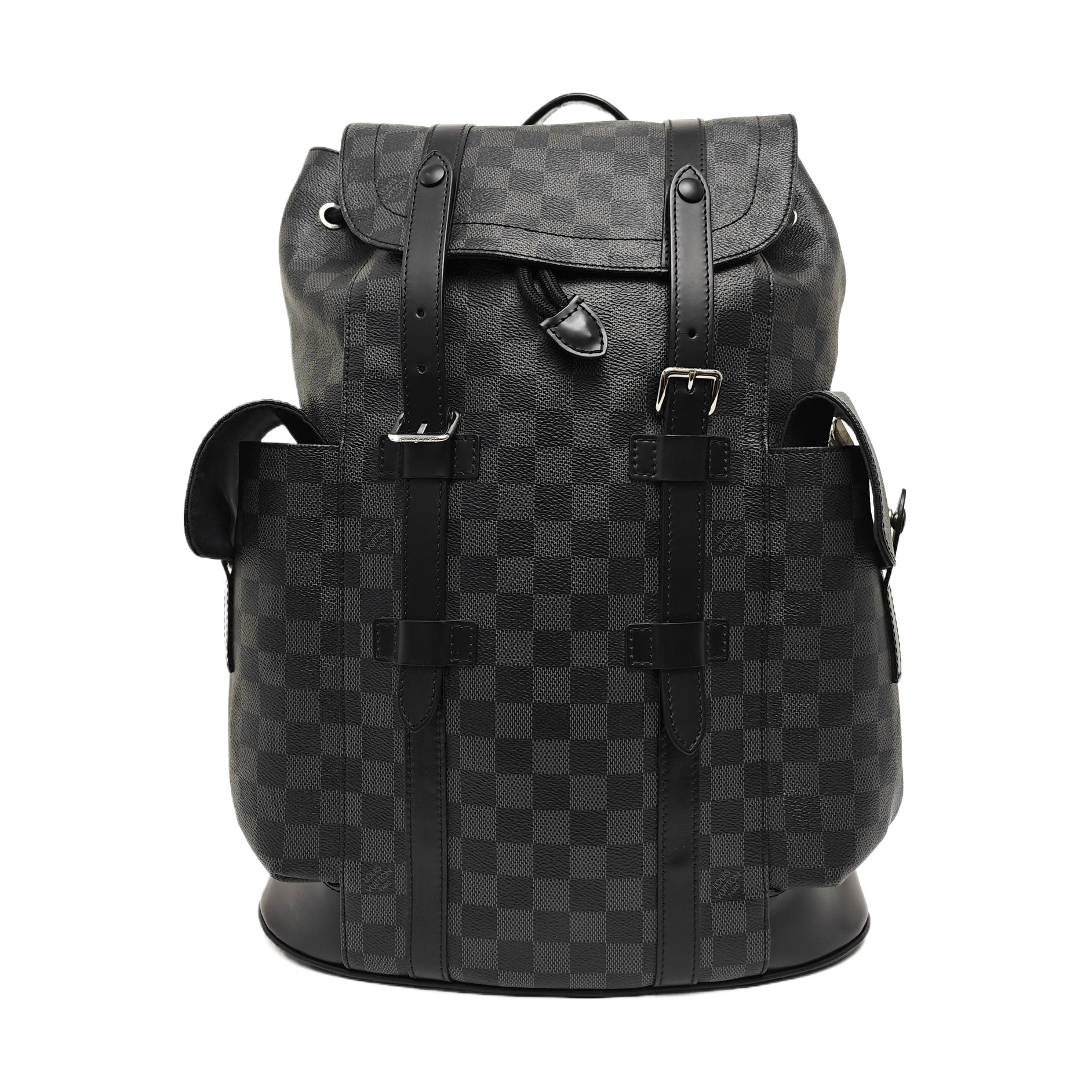 CHRISTOPHER MM Damier Graphite Coated Canvas Gray