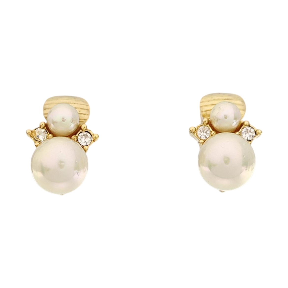 Metal Gold Clip On Earrings