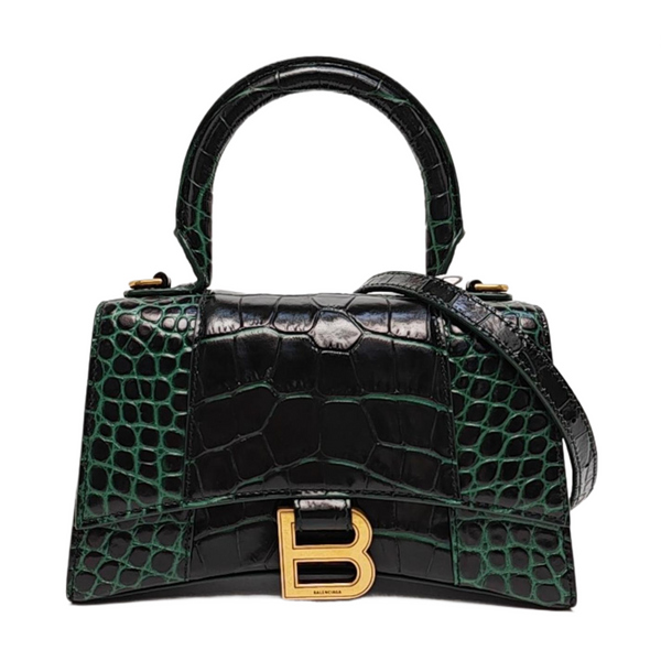 Hourglass Small Calfskin Green