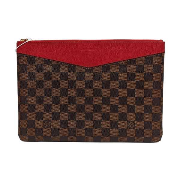 DAILY Damier Ebene Coated Canvas Brown