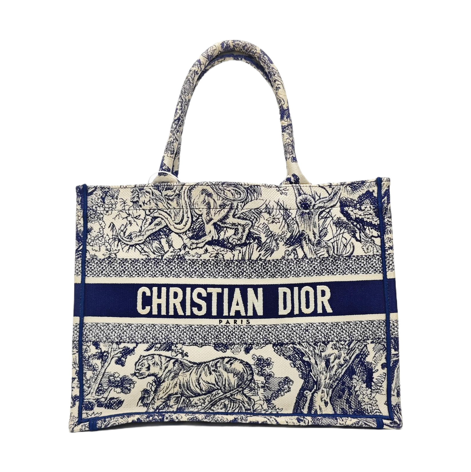 Book Tote Medium Canvas Blue