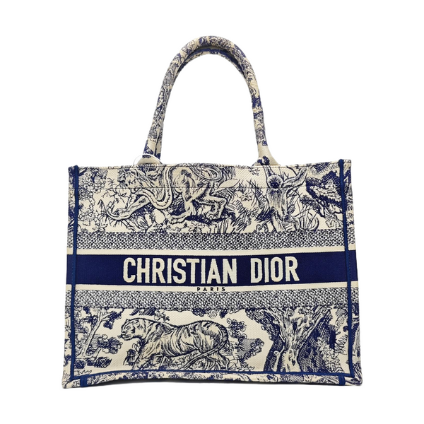 Book Tote Medium Canvas Blue