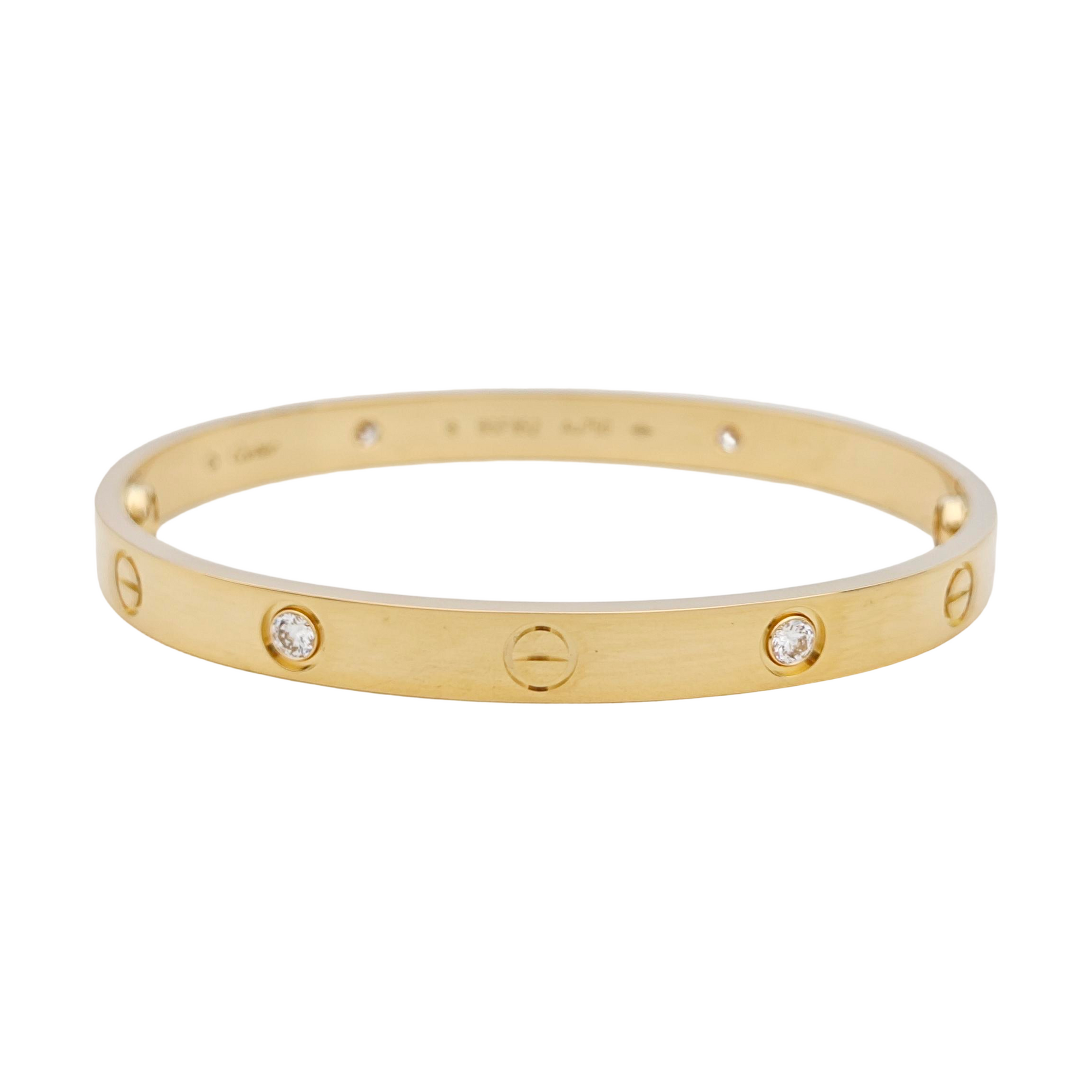 LOVE 18k Gold Bangle