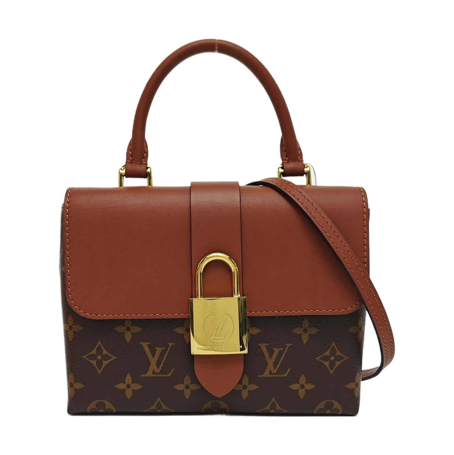 LOCKY BB Monogram Coated Canvas Brown