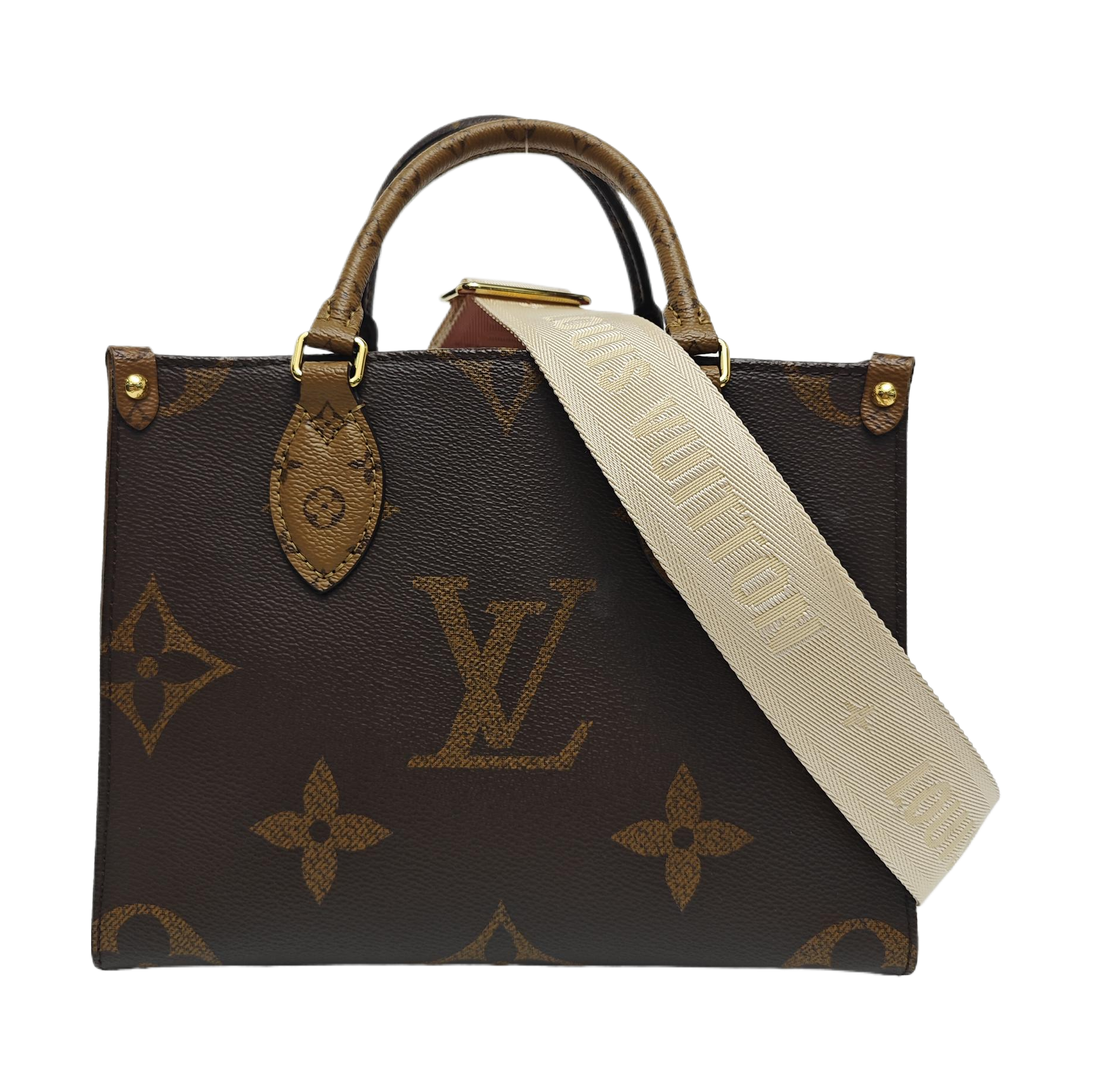 ONTHEGO PM Monogram Coated Canvas Brown