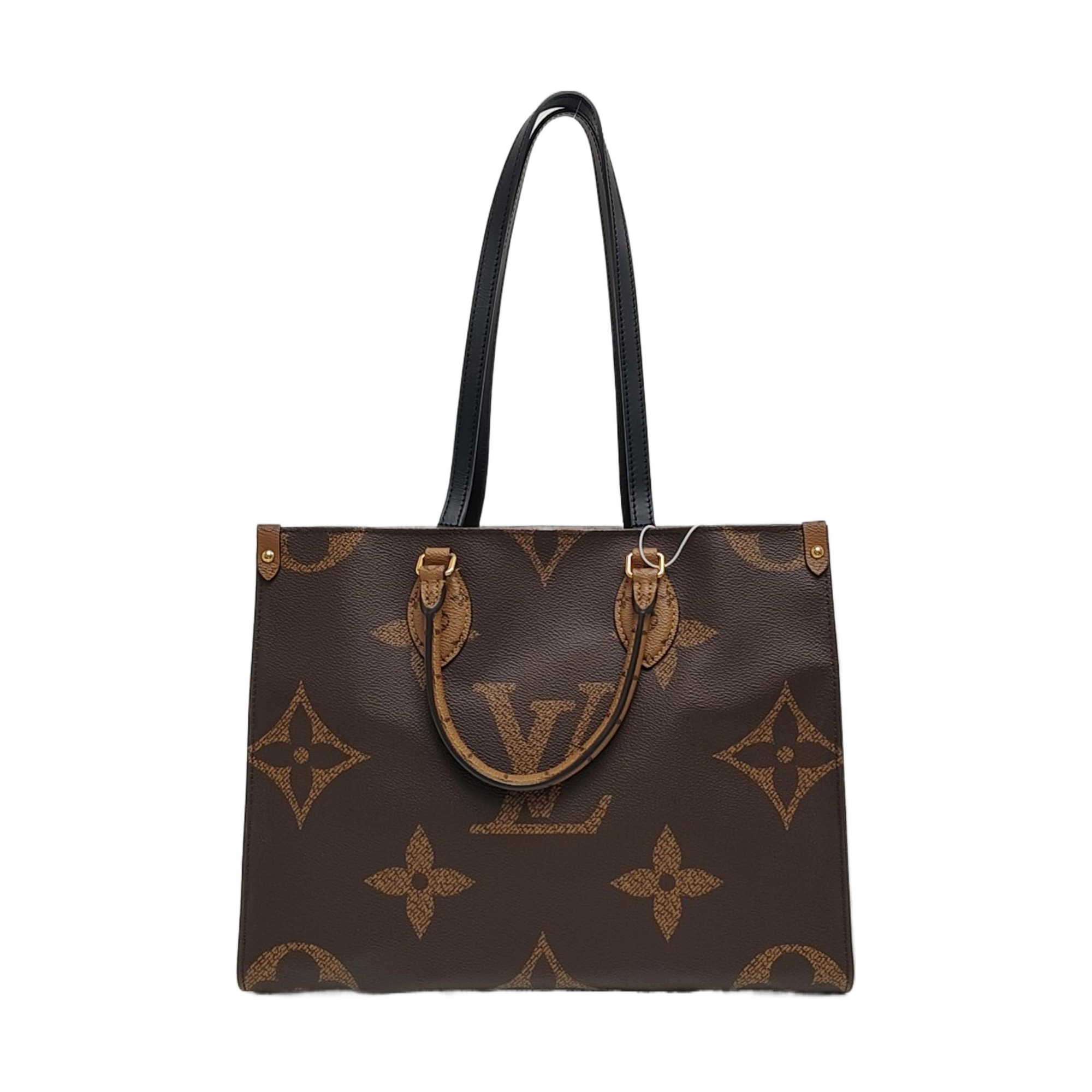 ONTHEGO MM Monogram Coated Canvas Brown