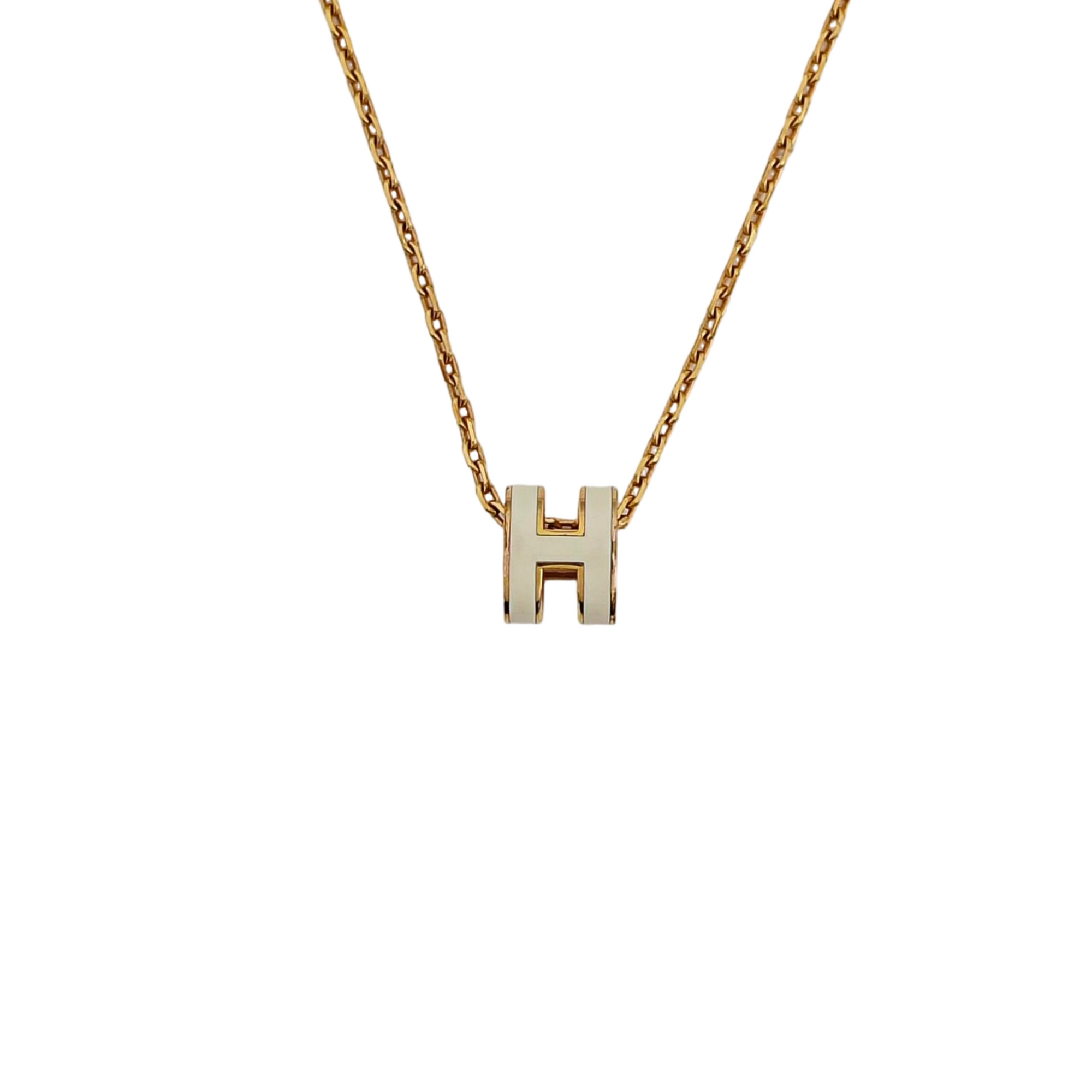 Pop H Metal Gold Necklace
