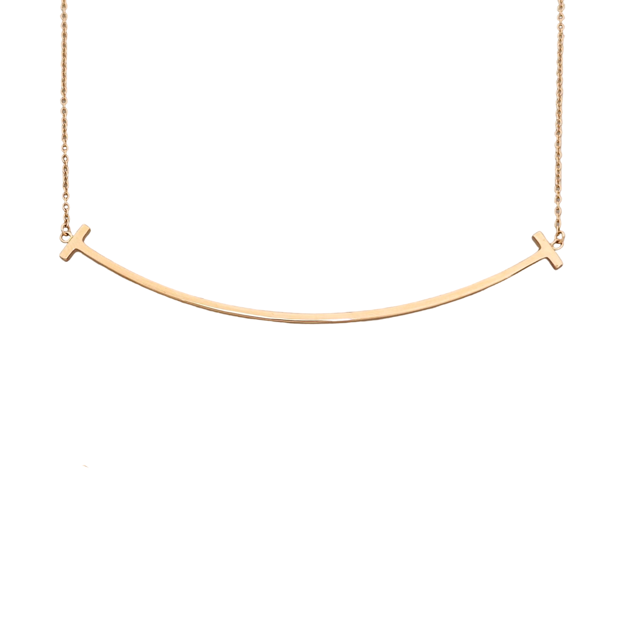 Tiffany T 18k Rose Gold Necklace