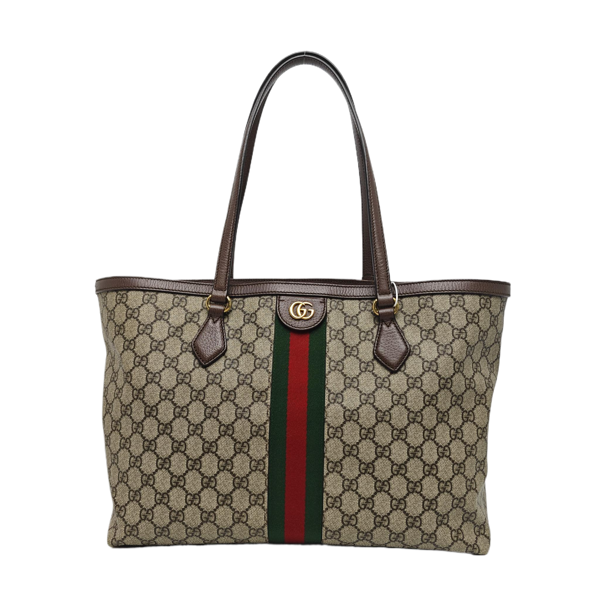 Ophidia Medium Monogram Coated Canvas Beige