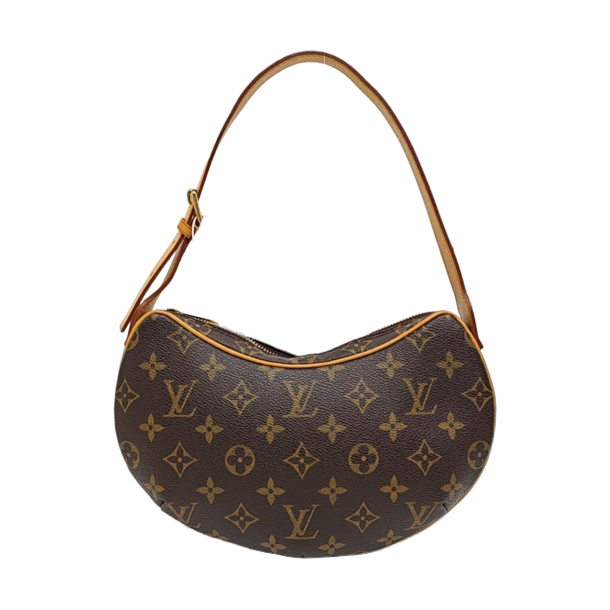 CROISSANT PM Monogram Coated Canvas Brown