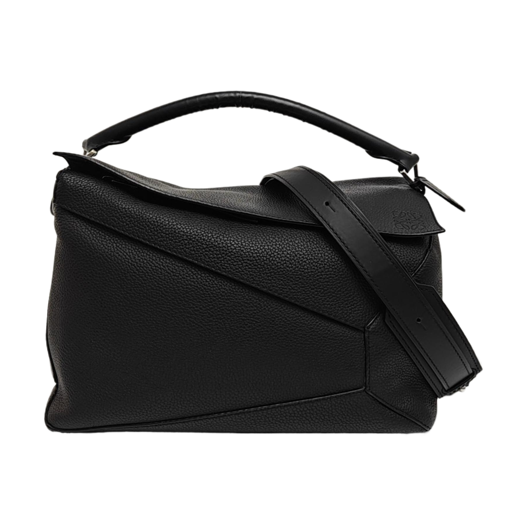 Puzzle Large Calfskin Black