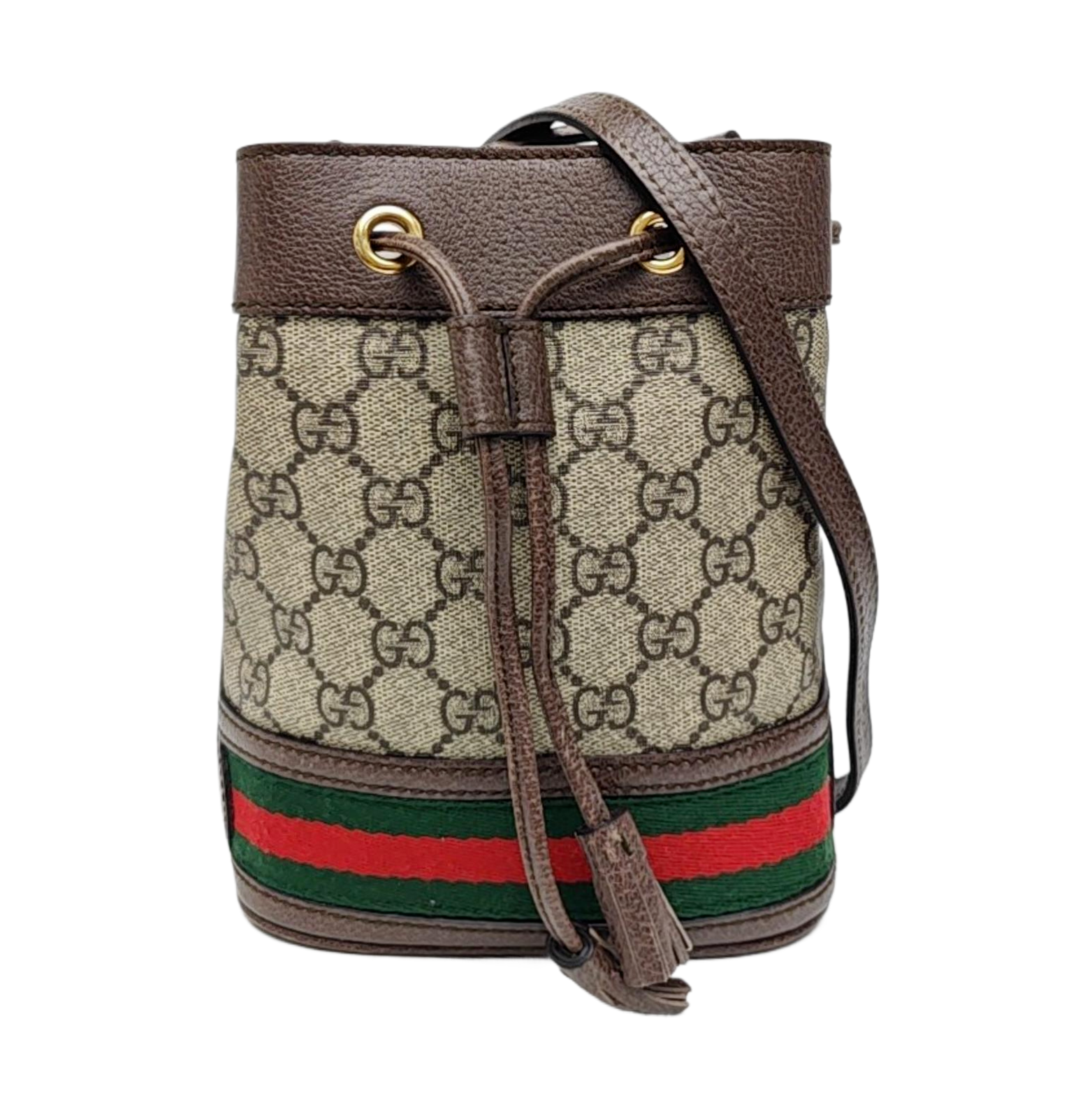 Ophidia Mini Monogram Coated Canvas Beige