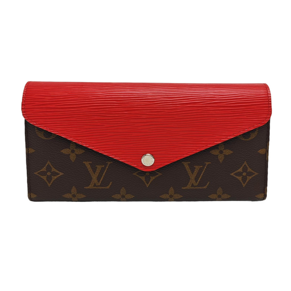 MARIE LOU Monogram Coated Canvas Brown Wallet