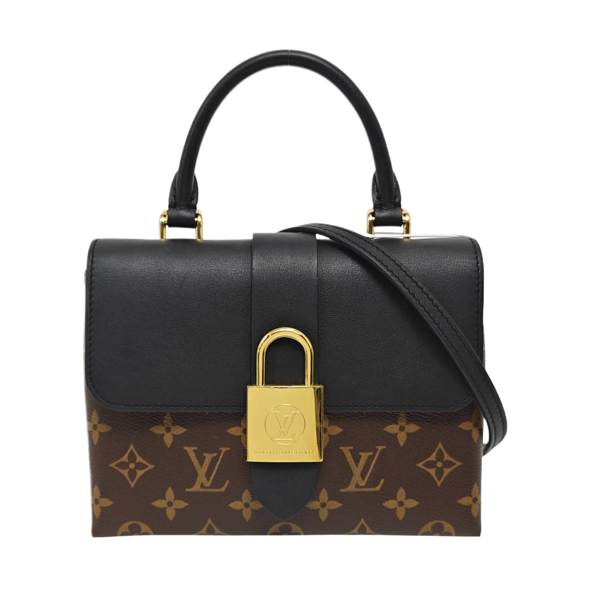 LOCKY BB Monogram Coated Canvas Brown