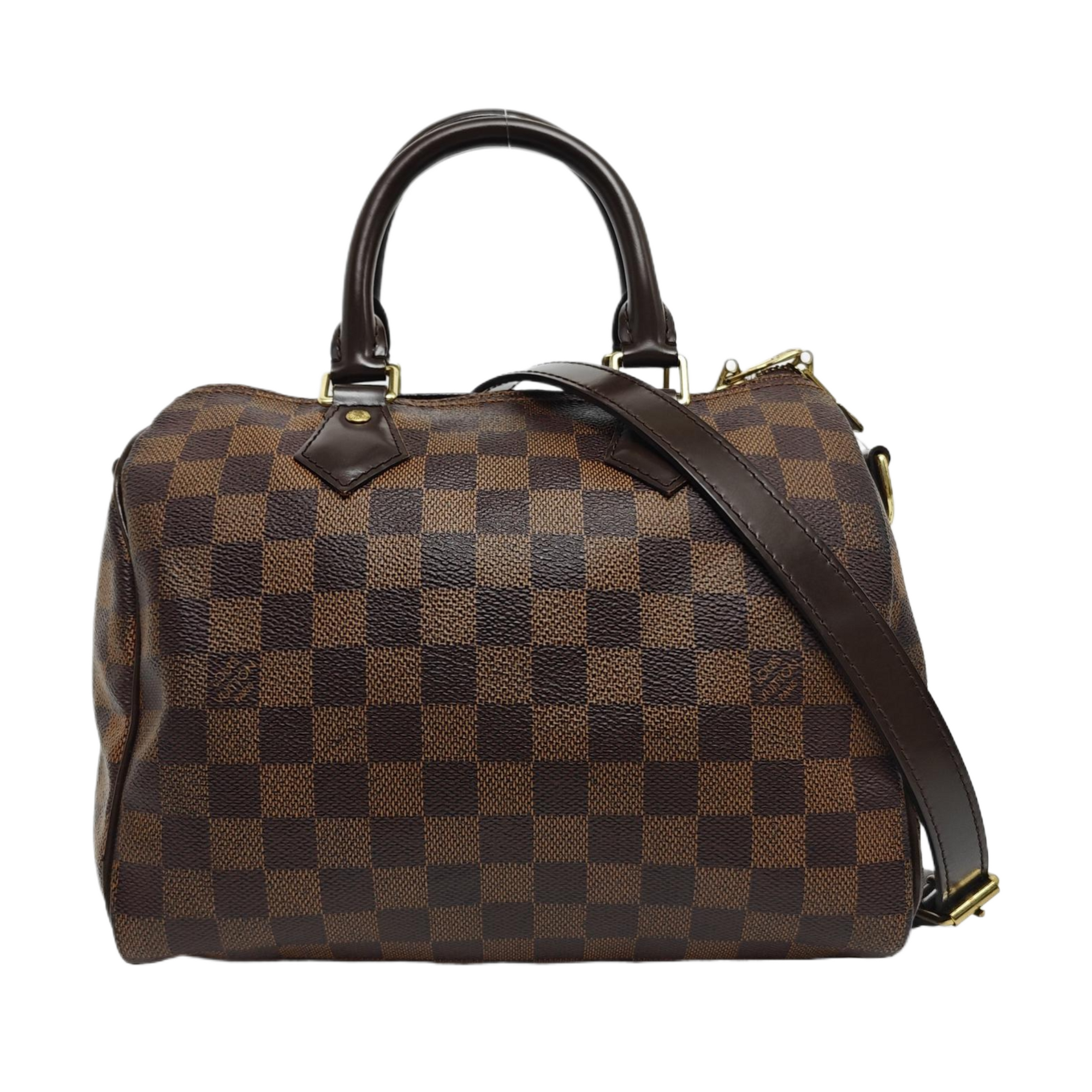 Authenticated pre-owned  SPEEDY 25 Coated Canvas Brown - Shoulder Bag at Looply