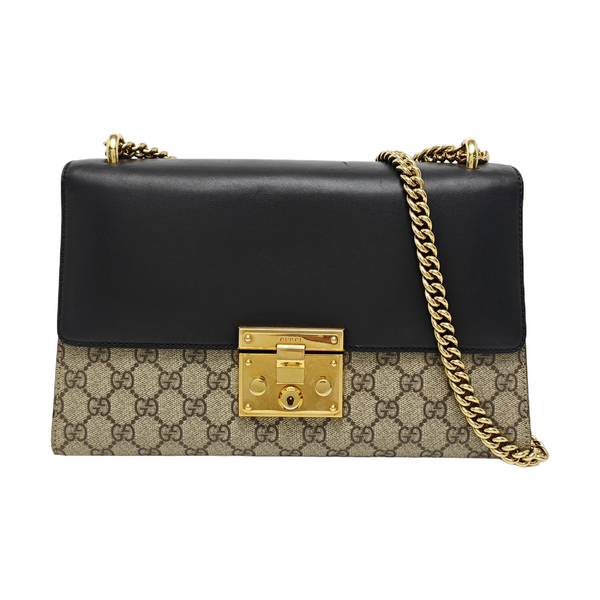 Padlock Medium Monogram Coated Canvas Multicolor