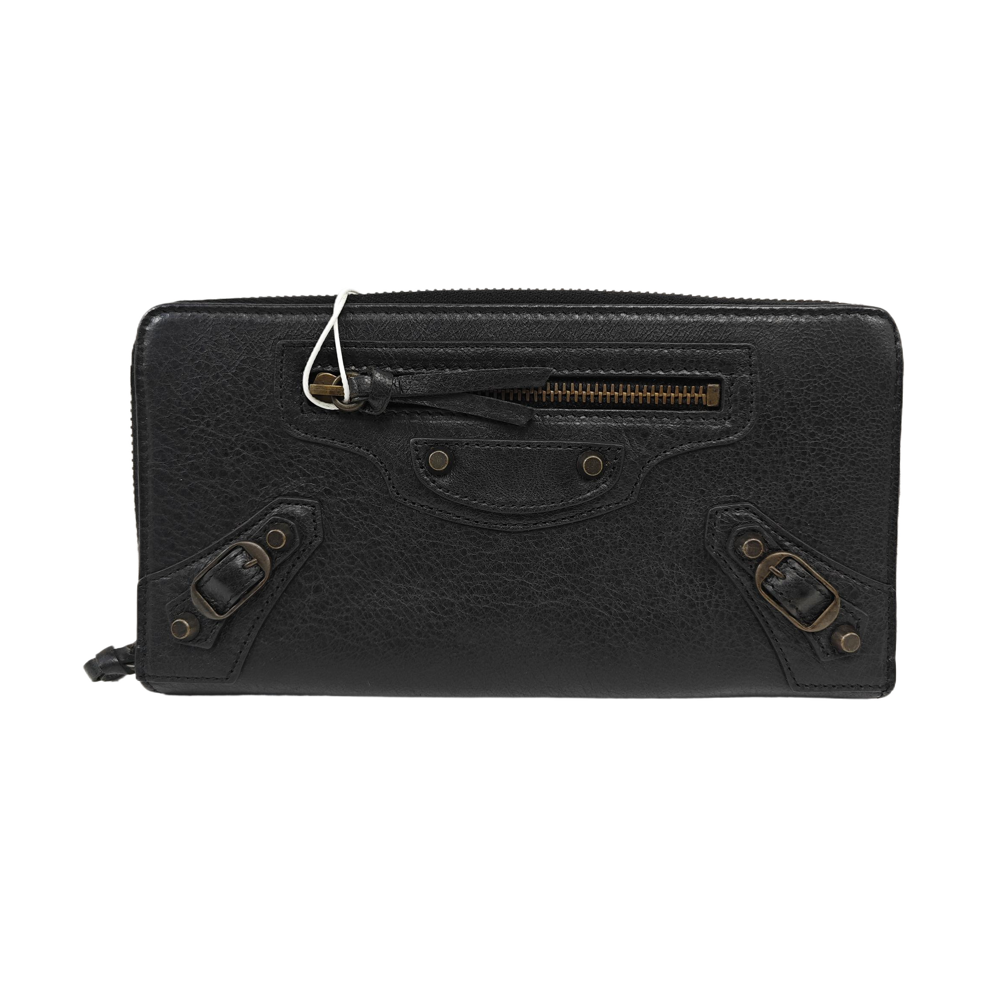 Classic City Calfskin Black Wallet
