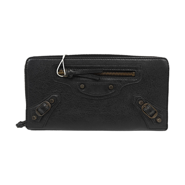 Classic City Calfskin Black Wallet