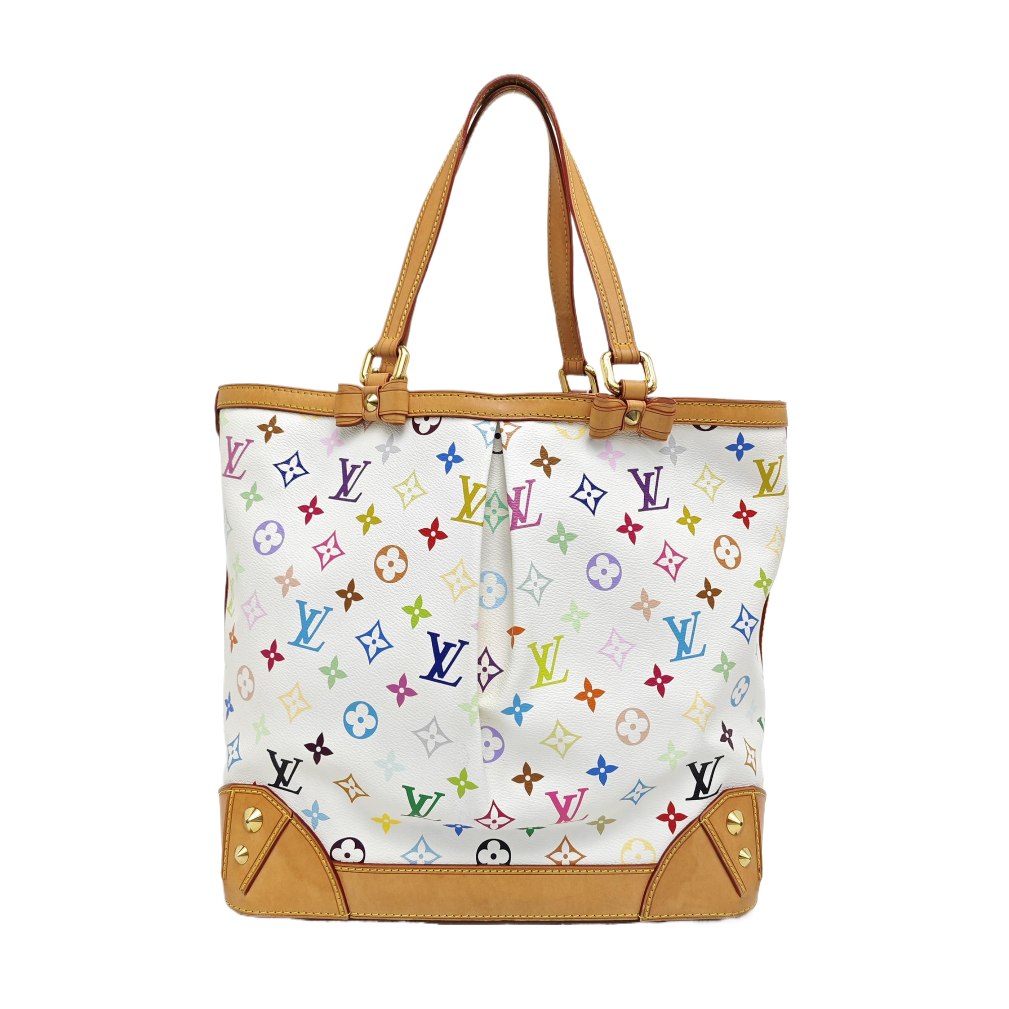 LV × TM SHARLEEN MM Monogram Coated Canvas White