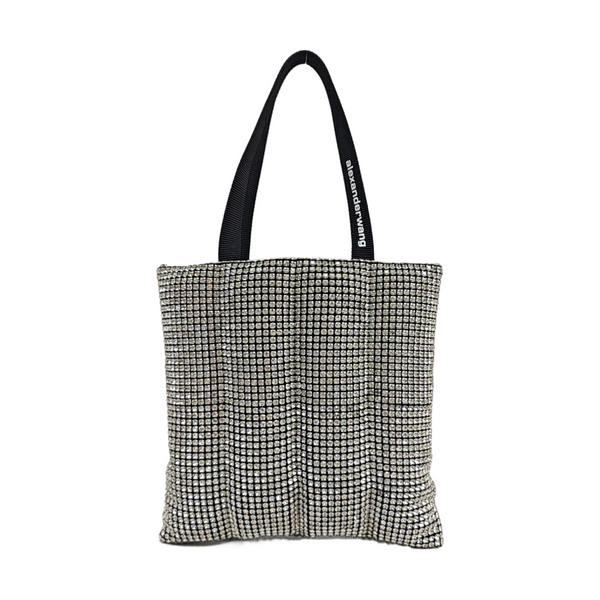 Lab-Grown Diamond Top Handle Bag Black