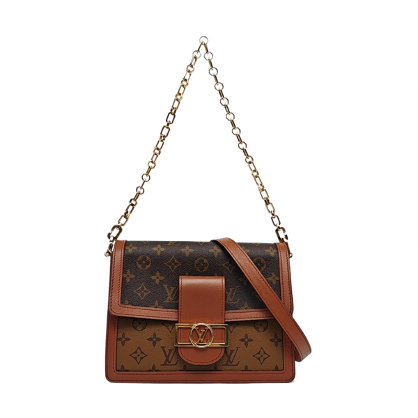 DAUPHINE MM Monogram Coated Canvas Brown