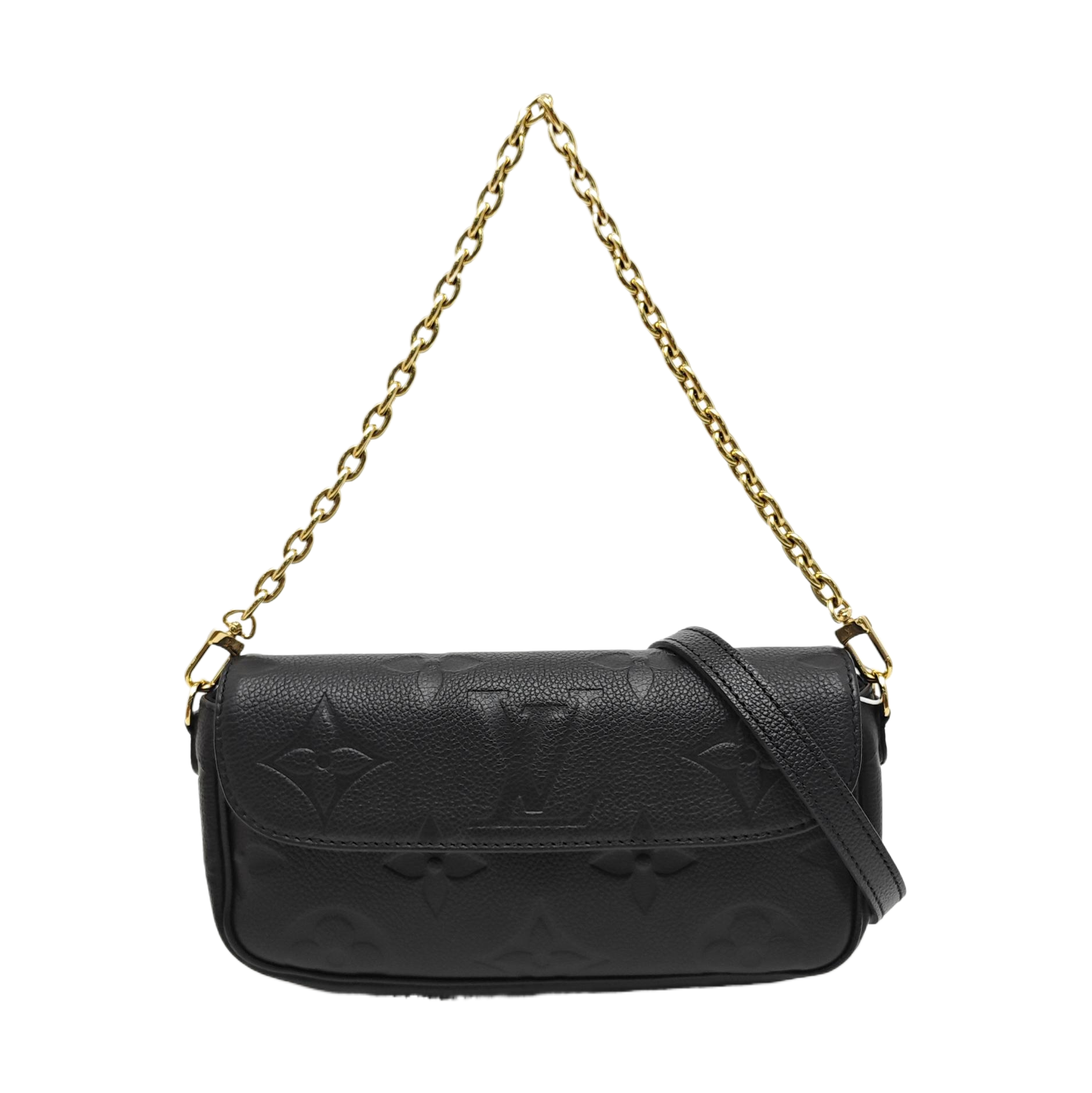 IVY Monogram Calfskin Black