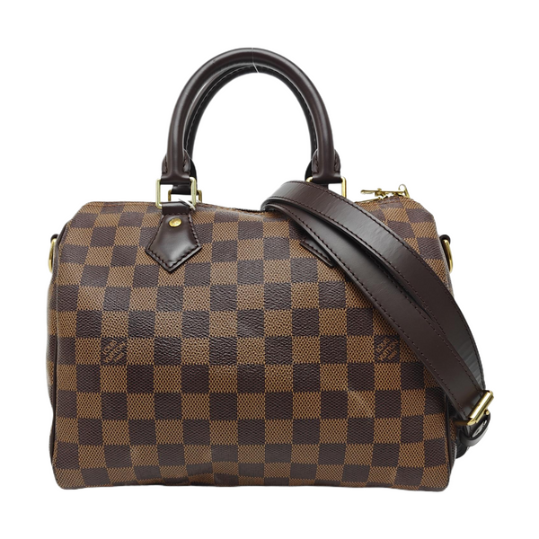 SPEEDY 25 Damier Ebene Coated Canvas Brown