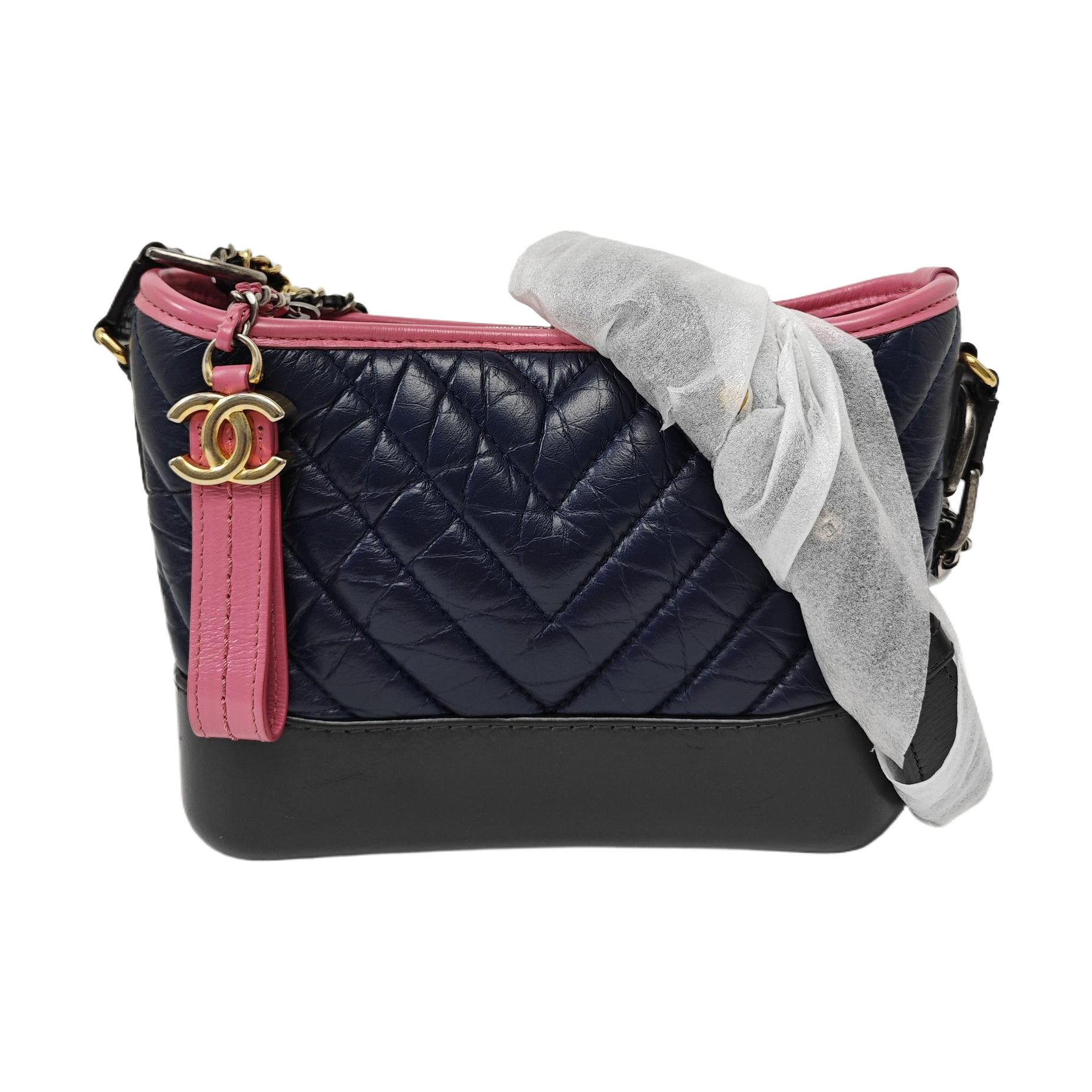GABRIELLE Small Quilted Calfskin Multicolor