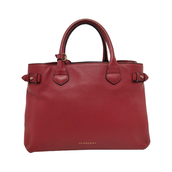 The Banner Medium Calfskin Red