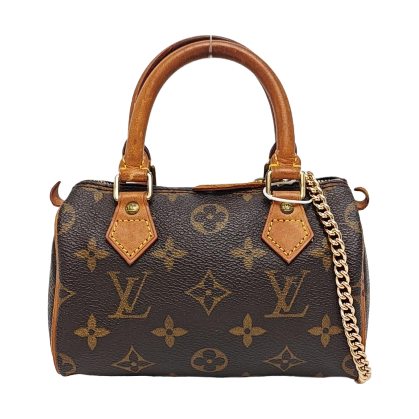 SPEEDY Nano Monogram Coated Canvas Brown