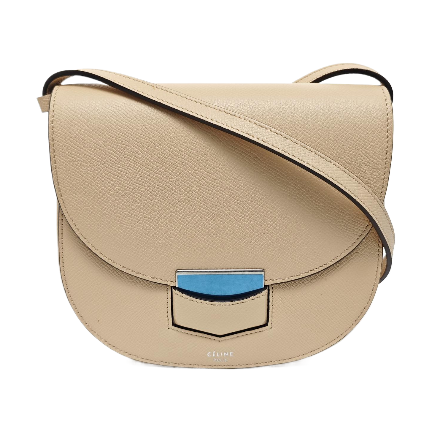 TROTTEUR Small Calfskin Beige