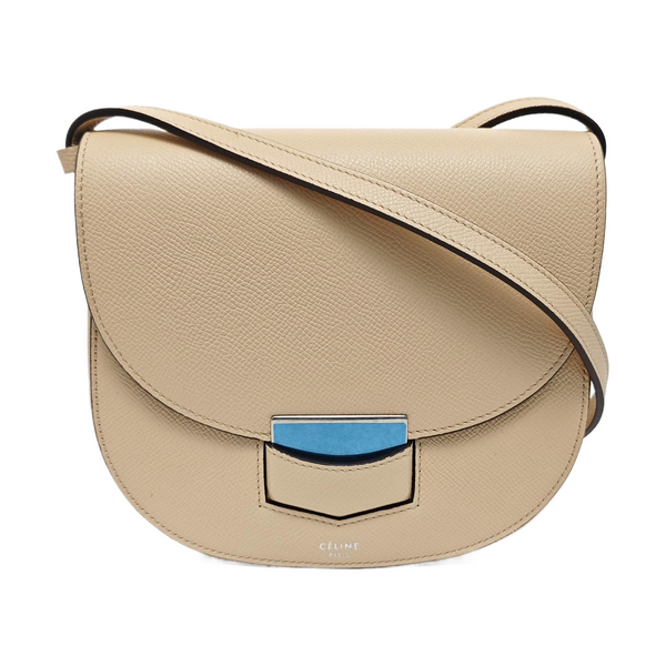 TROTTEUR Small Calfskin Beige
