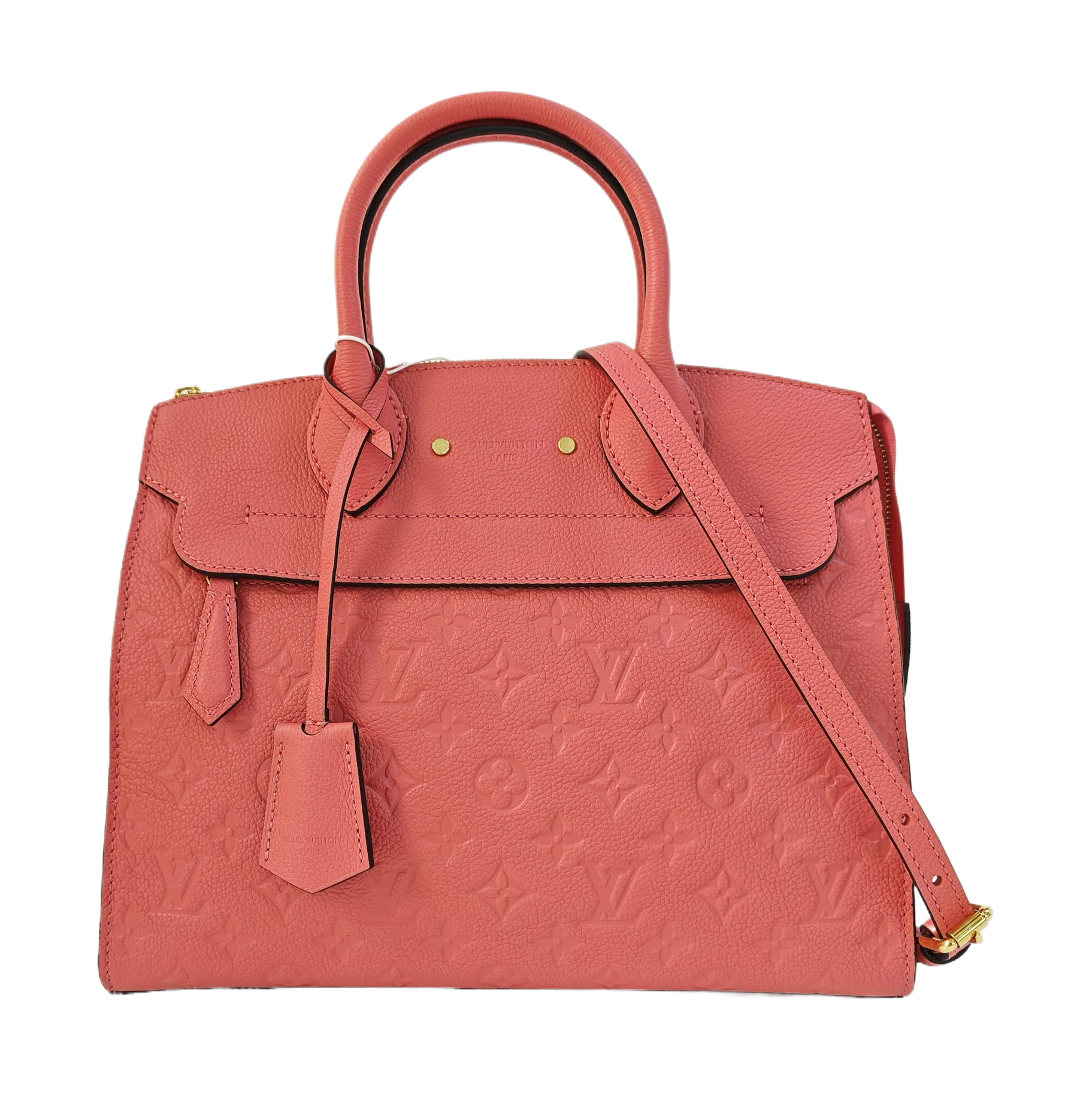 PONNEUF MM Monogram Calfskin Pink