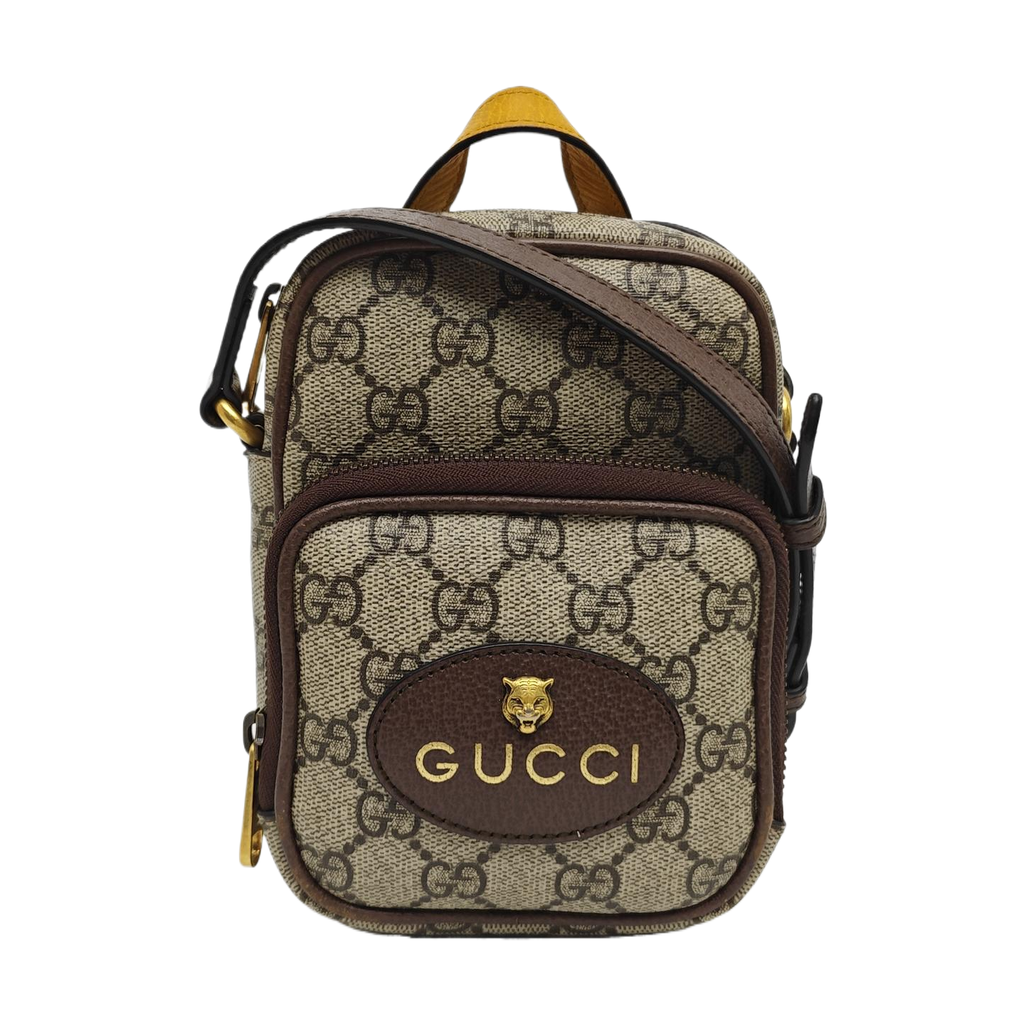 Neo Vintage Mini Monogram Coated Canvas Brown