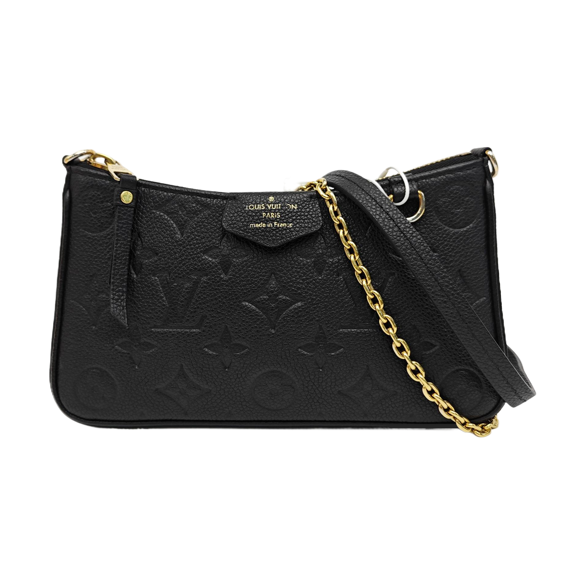 EASY POUCH ON STRAP Monogram Calfskin Black