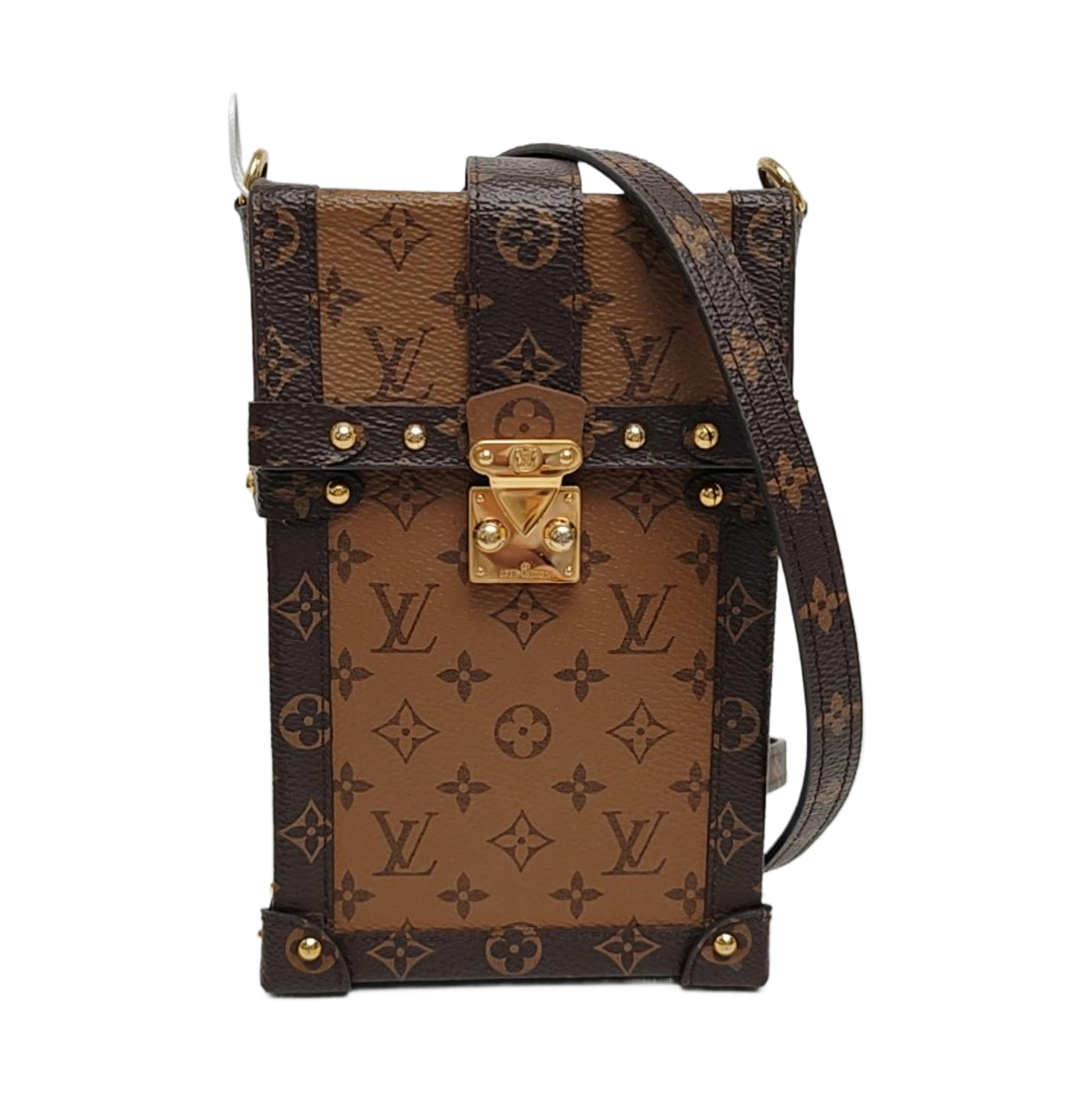 TRUNK Monogram Coated Canvas Brown
